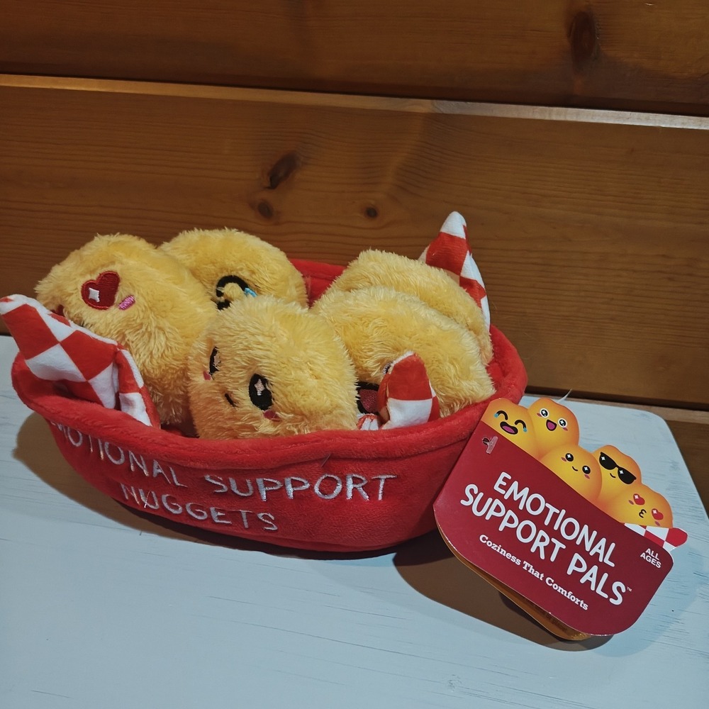 Emotional Support Nuggets Plush Mini Chicken Nuggets‎ Set NWT 2024 Relatable D42